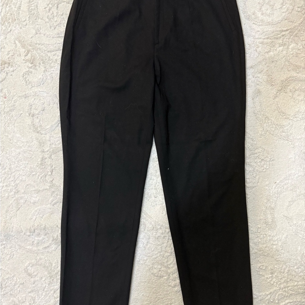 Bogner Virgin Wool Pants Women US 14 Long Black Tailored Luxury Dress Trousers - Picture 2 of 8
